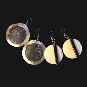 Handmade Mother of Pearl Earrings and Statement earrings